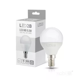 E14 LED-fényforrás, 9 W, Természetes fehér