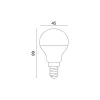 E14 LED-fényforrás, 9 W, Természetes fehér