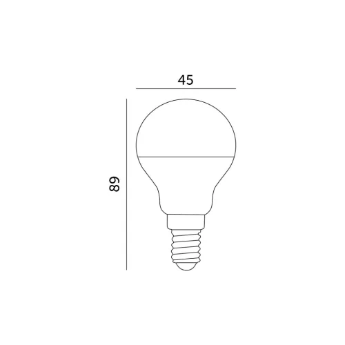 E14 LED-fényforrás, 9 W, Természetes fehér