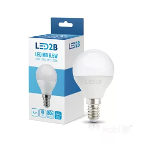 E14 LED-fényforrás, 9 W, Hideg fehér