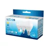 E14 LED-fényforrás, 7 W, Meleg fehér, 3-as kiszerelés