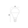 E14 LED-fényforrás, 7 W, Meleg fehér, 3-as kiszerelés