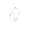 E27 LED-fényforrás, 7 W, Meleg fehér