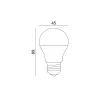 E27 LED-fényforrás, 9 W, Hideg fehér
