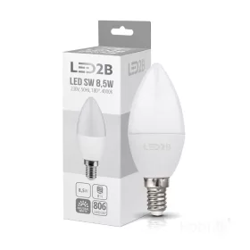 E14 LED-fényforrás, 9 W, Természetes fehér