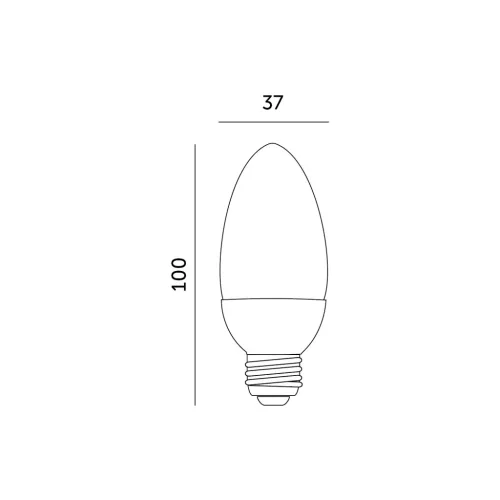 E27 LED-fényforrás, 9 W, Hideg fehér
