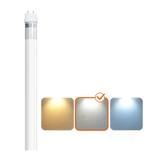 T8 LED-fénycső 9W, 60 cm, Természetes fehér