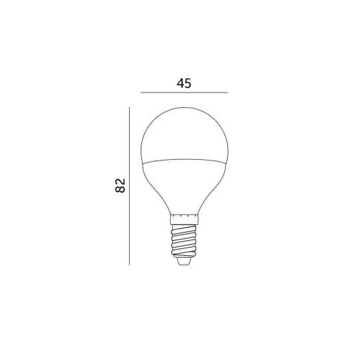 E14 LED-fényforrás, 6 W, Természetes fehér