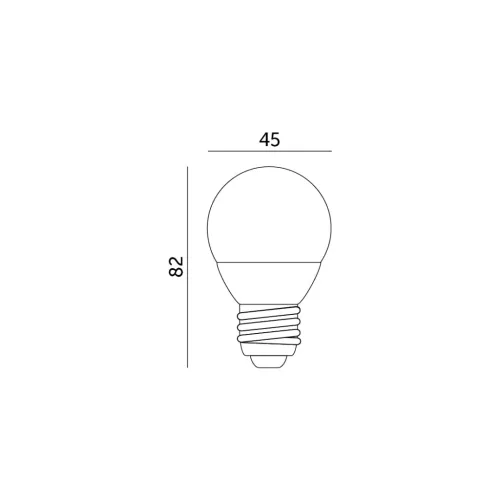 E27 LED-fényforrás, 5 W, Természetes fehér