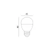 E27 LED-fényforrás, 9 W, Természetes fehér, Prémium