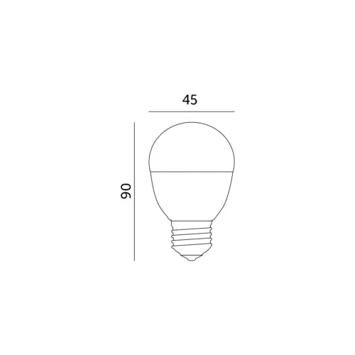 E27 LED-fényforrás, 9 W, Hideg fehér, Prémium