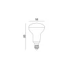 E14 LED-fényforrás, 5 W, Természetes fehér