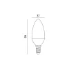 E14 LED-fényforrás, 6 W, Meleg fehér