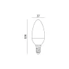 E14 LED-fényforrás, 9 W, Meleg fehér, Prémium