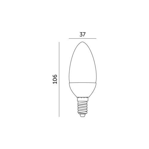 E14 LED-fényforrás, 9 W, Meleg fehér, Prémium