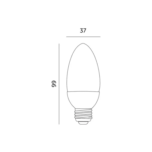 E27 LED-fényforrás, 6 W, Meleg fehér