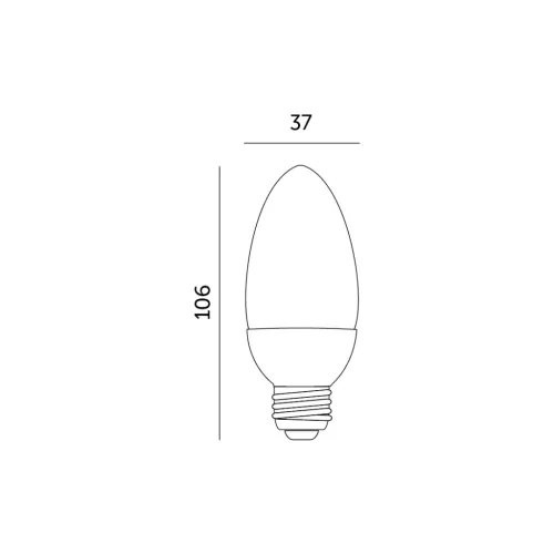 E27 LED-fényforrás, 9 W, Természetes fehér, Prémium