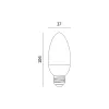 E27 LED-fényforrás, 9 W, Hideg fehér, Prémium