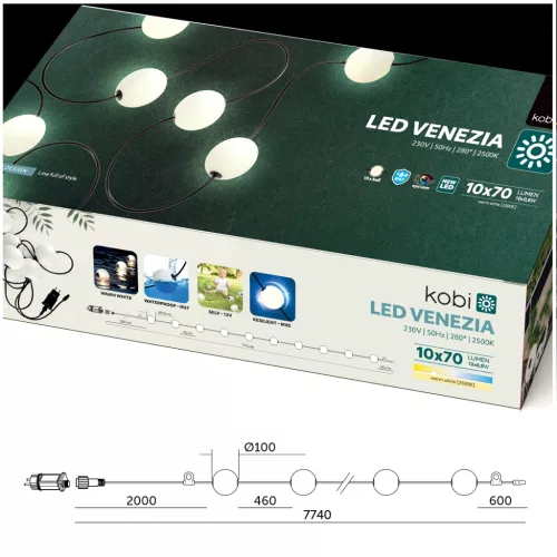 Garland LED KOBI VENEZIA 10W Kobi Design