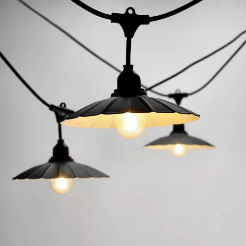Lampshade for CRETE LS M1 black 5 pcs Kobi Design