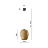 Hanging lamp BOHO BERN M 1xE27 Kobi Design