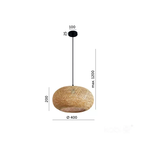 Hanging lamp BOHO BELMO 1xE27 Kobi Design