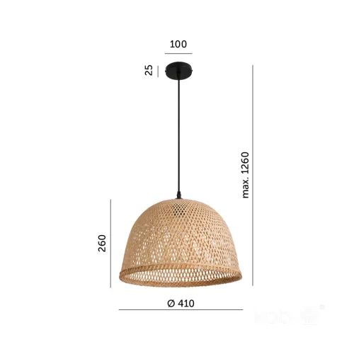 Hanging lamp BOHO BOSU 1xE27 Kobi Design