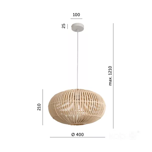 Hanging lamp BOHO BONTI 1xE27 Kobi Design