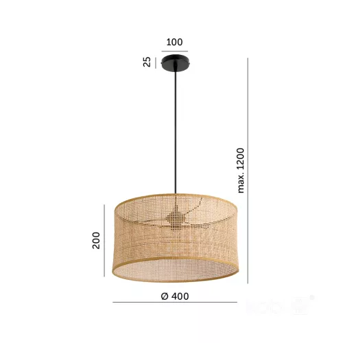 Hanging lamp BOHO RENNI N 1xE27 Kobi Design