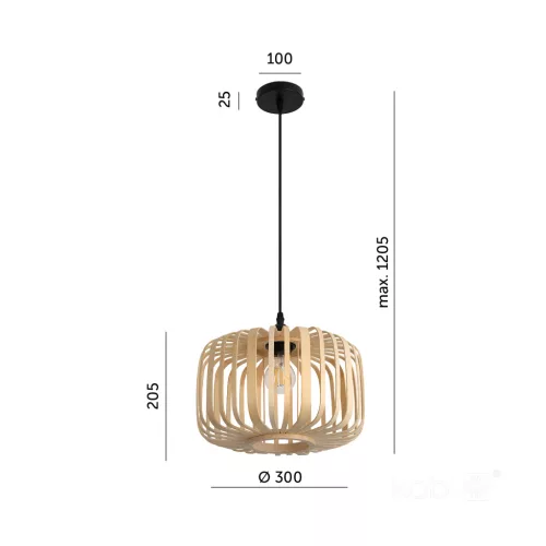 Hanging lamp BOHO BANDIGO 1xE27 Kobi Design