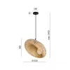 Hanging lamp BOHO BEMIDI M 1xE27 Kobi Design