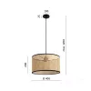 Ceiling lamp BOHO RENNI B 1xE27 Kobi Design
