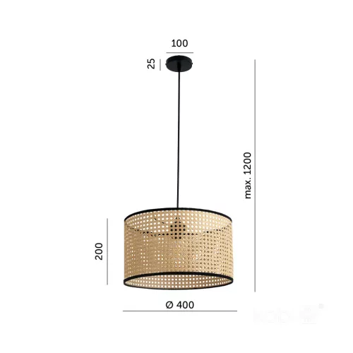 Ceiling lamp BOHO RENNI B 1xE27 Kobi Design