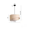 Ceiling lamp BOHO FLOXEN SLANT 1xE27 Kobi Design