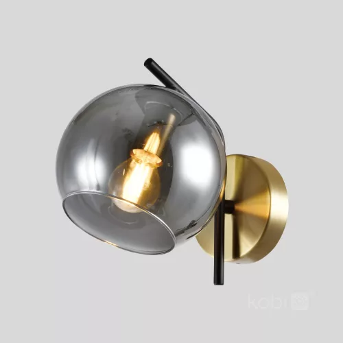 Wall lamp GLOBE ELEGANCE SMOKE K 1xE14 Kobi Design