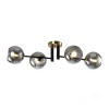 Ceiling lamp GLOBE ELEGANCE SMOKE S4 4xE14 Kobi Design