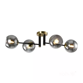 Ceiling lamp GLOBE ELEGANCE SMOKE S4 4xE14 Kobi Design