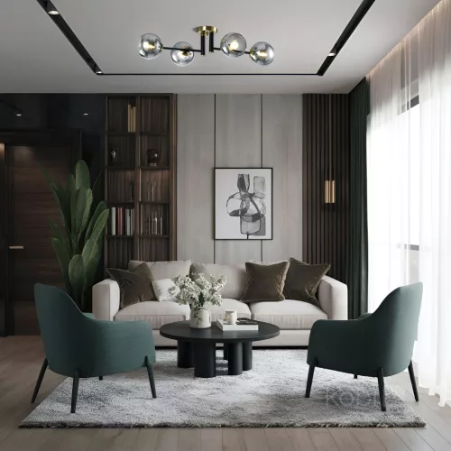 Ceiling lamp GLOBE ELEGANCE SMOKE S4 4xE14 Kobi Design