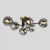 Ceiling lamp GLOBE ELEGANCE SMOKE S6 6xE14 Kobi Design