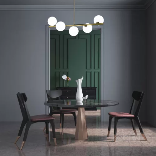 Hanging lamp GLOBE ELEGANCE GOLD S5 5xG9 Kobi Design