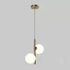 Hanging lamp GLOBE ELEGANCE GOLD S2 2xG9 Kobi  Design