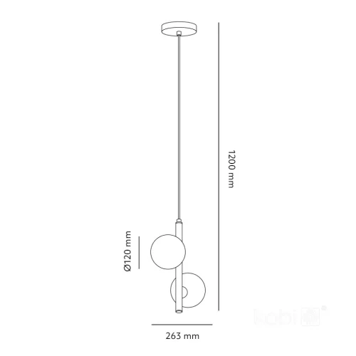 Hanging lamp GLOBE ELEGANCE GOLD S2 2xG9 Kobi  Design