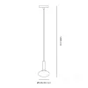 Hanging lamp ELIPSE ELEGANCE S 1xG9 Kobi  Design