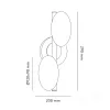 Wall lamp ELIPSE ELEGANCE K 2xG9 Kobi Design