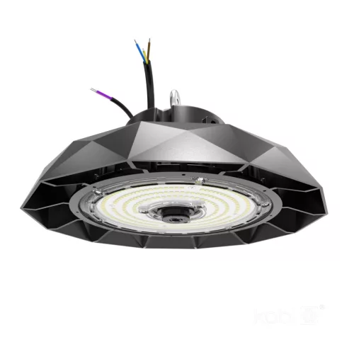 ANICA Csarnokvilágító, 120°, IP65, IK09, 100 W, szabályozható, Természetes fehér, fekete