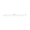 Waterproof fixture LED CORTEZ FC 36W 4000K IP65 Kobi