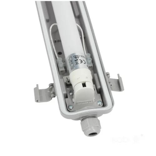 Set HERMETIC 1x120 + LED T8 18W 4000K IP65 Kobi