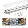 Set HERMETIC 2x120 + LED T8 18W 4000K IP65 Kobi