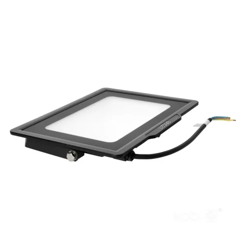 MH LED-reflektor, 120°, IP65, 100 W, Hideg fehér, fekete