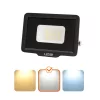 MH LED-reflektor, 120°, IP65, 10 W, Természetes fehér, fekete